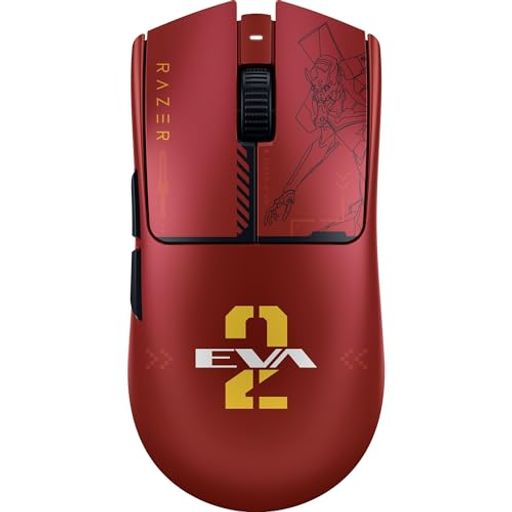 エヴァンゲリオン ゲーミングマウス Razer レイザー Viper V3 Pro EVANGELION(EVA-02) Edition 8,000Hz ドングル同梱 エントリープラグ形状 超軽量54g ワイヤレス 無線 Focus Pro