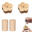 アロマディッシュアロマディフューザー木製(4個セット)置き型消臭天然木瞑想安眠アロマディフューザー木目美容室/寝室/家庭用