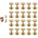 TUDOUZZZ新しいタイトル案:真鍮製アルミ製10x6mm20個セット二重面アルミ鋲皮具・カバン・ベルト修理用高品質組ネジ式DIYパーツ