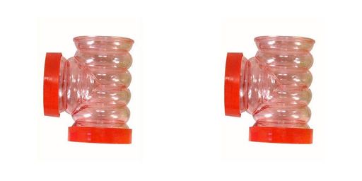 ハムスター・パイプT型パイプx2個