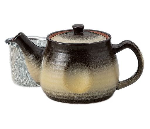 いぶし金彩ポット(カゴアミ付)【10.5x8.5cm・470cc】日本製48229243