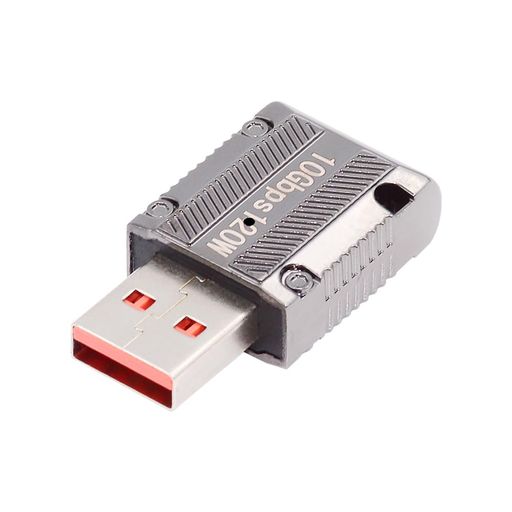 cablecc10GbpsデータUSB-CUSB3.1TypeCメス-USB3.0Type-Aオス左角度スリムタイプ90度120W電源アダプターメカサイバーパンクスタイル
