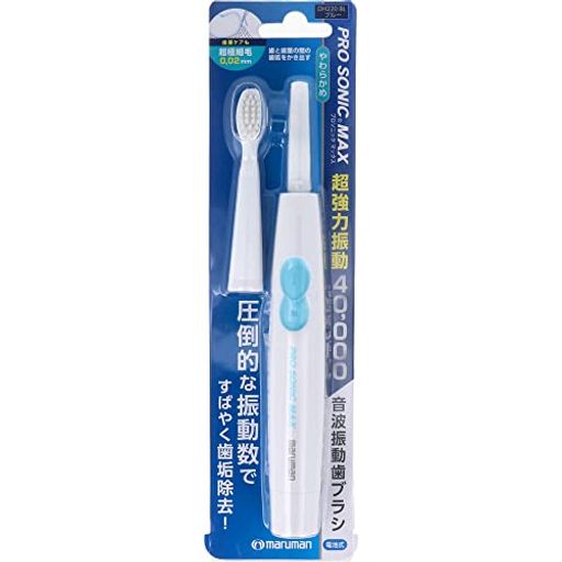 電池式なのに充電式のようなハイパワー 1分間に40,000ストロークの超強力音波振動 手磨きでは味わえない爽快感・ツルツル感を“実感”