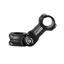 UPANBIKE自転車用25.4MMステムマウンテンバイクロードバイククロスバイクに長さ110MM80°アジャスタブル角度高めますブラックアルミニウムステム(Φ25.4MM)
