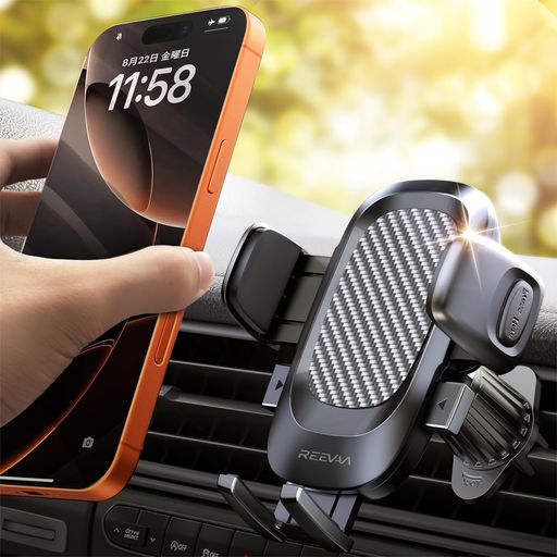 Rakuten - REEVAAスマホホルダー車スマホスタンドエアコン吹き出し口車載スマホホルダー車載ホルダー携帯ホルダースマホほるだー車カー用品車携帯ホルダースマホホルダー車車用スマホスタンドス…