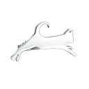 YOURSFSネクタイピン猫ネコタイピンメンズねこシルバー真鍮製面白いネクタイピンユニーク動物タイピンアクセサリー