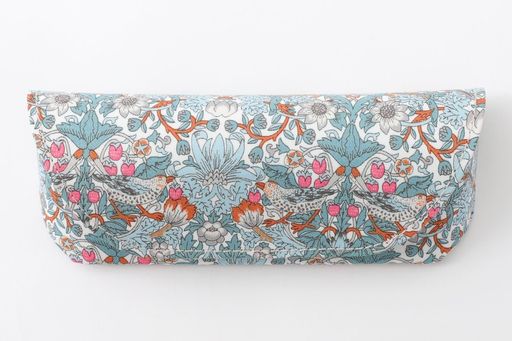Other - DDintexディーディーインテックスFLORETLONDONメガネケース02ストロベリー・シーフ・スプリングブルー16x6x3.5cm[リバティプリント使用]