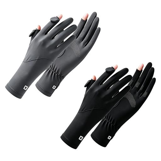 【UPF50+ UV カット 2 双セット(計 4 枚)】UPF50 + の規格基準を満たしたuv カット手袋を、2 双セット(計 4 枚)でご用意しております。紫外線を効果的にカットし、強い日差しからお肌を守る日焼け対策に最適。手首までしっかり覆えるデザインで、手背の日焼け防止はもちろん光老化による手荒れ対策にも役立ち、ドライブや外出時の紫外線対策に適しています 【接触冷感アイスシルク素材 -7°C冷感 手汗に強い夏用手袋】接触冷感値 - 7°Cを実現したアイスシルク素材を採用した冷感手袋です。肌に触れた瞬間からひんやりとした清涼感が広がり、軽やかなつけ心地で肌にべたつきにくく、さらっとした使い心地が特長。通気性・速乾性に優れているため手汗が気になる方でも快適さを保ちやすく、夏場の屋外活動や通勤通学にもおすすめの手袋 夏仕様、夏対策にぴったりのアイテムです 【滑り止め加工+手掌メッシュ 運転・バイクに好適】手のひらに滑り止め加工を施しており、運転用手袋としてハンドル操作が安定します。さらに手掌にはメッシュデザインを採用し通気性を大幅アップ。
