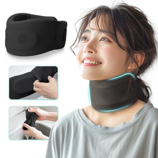 【取り替え可能な布カバー入り】首コルセット首サポーターTECHLOVEネックサポーターJB1-V2 【取り替え可能な布カバー入り】首コルセット首サポーターTECHLOVEネックサポーターJB1-V2