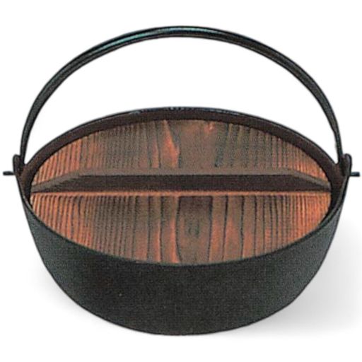 J-kitchensクラシックキャンプ鍋なべ18cm民芸みやま鍋なべ内面茶ホーロー17.5x17.5x6.8cm鉄日本製