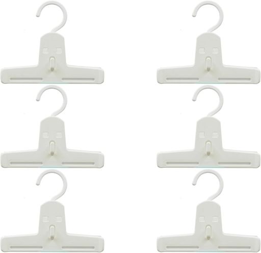 其它 - シンコハンガー(Shinkohanger)衣類用ハンガーモノクローゼットイージークリッパー6本セットホワイト日本製ラックズボンピンチ洗濯タオルスラックスバスタオルネクタイ頑丈かたくずれ防止…
