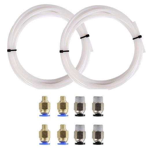 サムコスPTFEチューブテフロンチューブ3Dプリンターテフロンチューブ2mmx4mmx2M+PC4-M6ワンタッチ継手+..