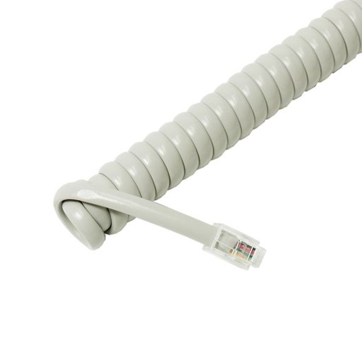 ミヨシ(Miyoshi)MCO受話器用カールコードストレート結線60cmホワイトZTL-CCS06WH