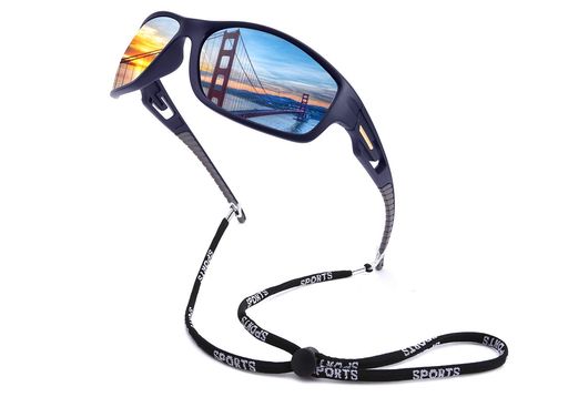 FeisedyスポーツサングラスメンズTR90偏光サングラスuvカットゴルフ釣りランニング野球自転車用超軽量プレゼントB2616