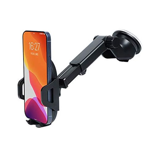 LighSele 車載ホルダー  スマホホルダー 粘着ゲル吸盤&エアコン吹き出し口式兼用 デスク用 スマホスタンド 伸縮アーム 携帯ホルダー 片手操作 安定性 全機種対応 iPhone