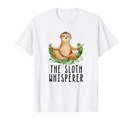 ナマケモノのささやきかわいい木の動物のギフトTシャツ