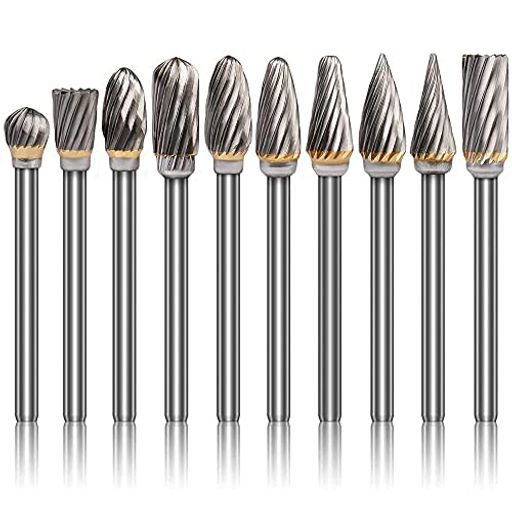 Wolfrideリュータービットタングステン鋼でゴリゴリ削れる超硬カッター金属加工用超硬ドリルビットロー..