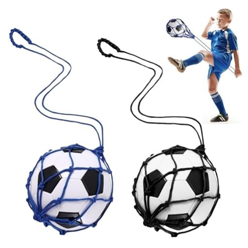 MANJIAMEIボールネットサッカートレーナーネットサッカートレーニング器具練習用2個入りリフティング練習サッカートレーニング用ボール..