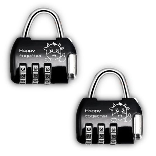 南京錠スーツケースロック3桁ダイヤル式ダイヤル錠設定が簡単バッグ用盗難防止小型金属製携帯型安全性..