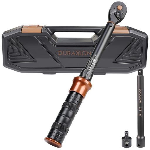 DURAXIONトルクレンチ バイク セット3点組 プレセット型 差込角9.5 mm (3/8インチ) 5-70N.m オートバイトルクレンチ 車 エンジン 自転車 バイク修理工具 作業工具 機械の整備 高精度 正方向プラス…