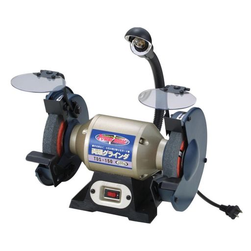 電源:AC100V(50/60Hz) 定格消費電力:300W 定格時間:30分 回転速度:50Hz/2850min-1、60HZ/3450min-1 砥石サイズ:外径150x内径12.7x厚さ20mm