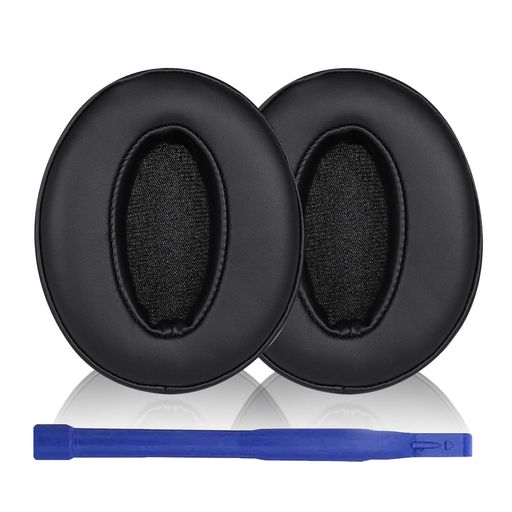 Aiiviollプロテインレザー交換用イヤーパッドゼンハイザーHD4.50BT、HD4.50BTNC、HD4.40BTイヤーパッド、ヘッドホンイヤーパッドクッションカバー、イヤーカップ修理部品(ブラック)