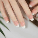 【短い爪適用】DANNI&TONIジェルネイルシール硬化タイプフレンチ手用ネイルシールフレンチネイルショートネイルシール長持ち無臭防水SGS認定安全初心者簡単ネイルシールツール付き30シー…
