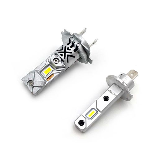 SLO D9 3527 チップ 車/バイク LED ヘッドライト H1/H7 バルブ 純正交換 6500K ホ...
