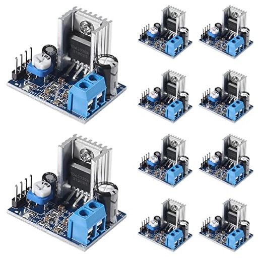ALMOCN デジタルオーディオパワーアンプボード 電源入力モード 6-12V スピーカー オーディオアンプ モジュールコンバーター 10個 TDA2030A DIY用