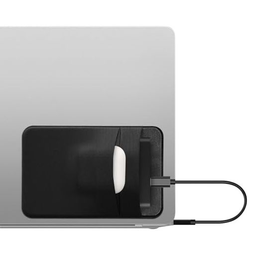 kwmobile 保護スリーブ SanDisk Portable SSD, Samsung T7, Crucial X8, HDD対応 ケース - 2ポケット HDDケース ポータブル 外付け 13x8.3cm 黒色マット