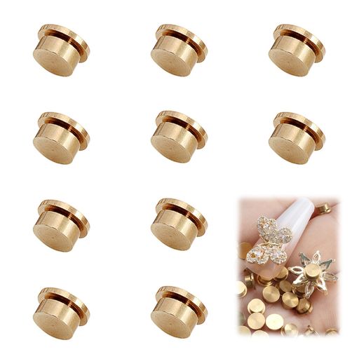 PAVIKEネイル用ベアリング(10個セット)回転ネイルチャームネイルアート回転チャーム回転台座ネイルパー..