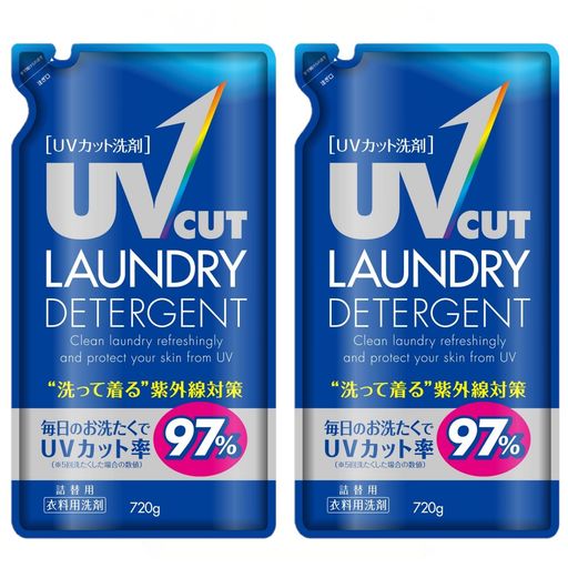 【まとめ買い】 ファーファ UVカット 洗剤 ベビーフローラルの香り 詰め替え 720gx2個セット 紫外線対策 ・ UVケア