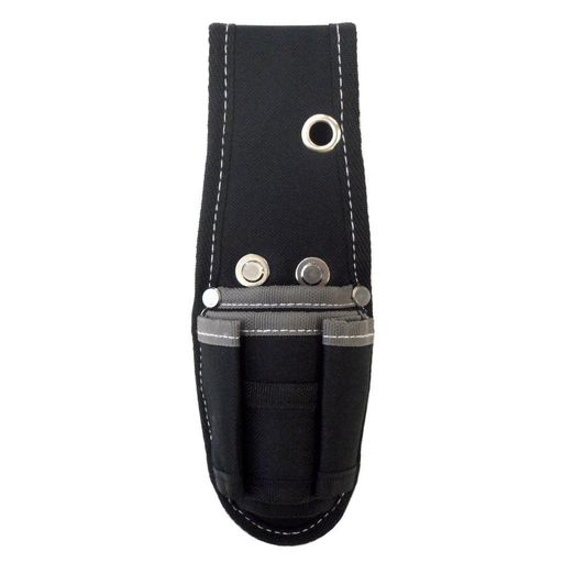 用途:2段ドライバー差ツールケース 製品サイズ(約):全長230mmx幅80mm 重量:約64g 2段ドライバー差 48mmバックル対応 225mm電工ペンチ対応 注意:化学繊維を使用しておりますので、火気に近づけないでください。リベットの破損や繊維部分のほつれ等、本体に異常が出ましたら、ご使用を中止してください。対応サイズがメーカーによっては適合しない場合があります。 材質:生地:ポリエステル600D金具:スチールメッキ 原産国:中国