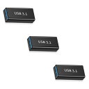 MirhuaUSB3.13個入りUSB-CメスtoUSB-Aメス変換アダプタType-Cメス-Type-Aメス10Gbps高速データ転送