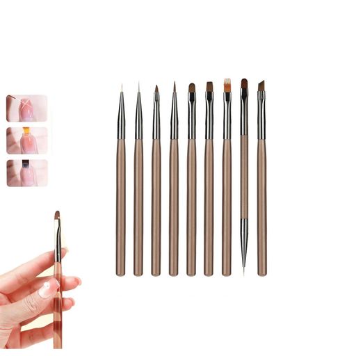 Mirhuaネイルブラシ9本セッネイルアートペンスカルプネイル用品