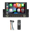 1DinカーラジオAndroidAuto/CarPlayミラーリンク6.2インチタッチスクリーンBluetoothFMUSBカラフルライトWinceシステム