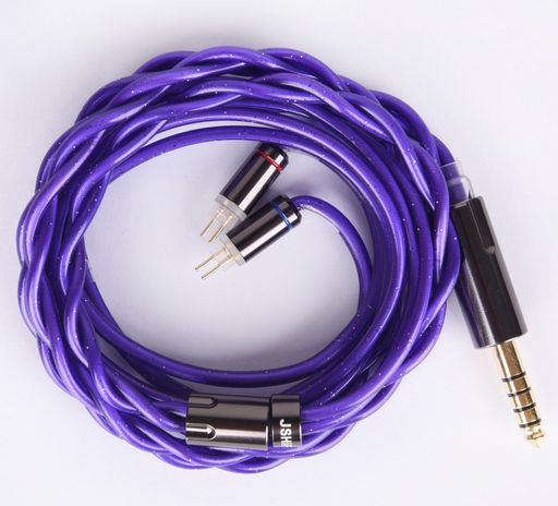 【JSHiFi-Starship】2pin4.4mmリケーブルバランス 4.4mm 銅銀合金+古河銅同軸線材 ...