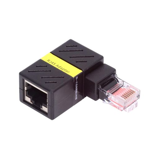 xiwaiCAT6UTPオス-メスエクステンダー360度角度回転アダプターRJ458P8C1000MbpsLANイーサネットネットワーク用
