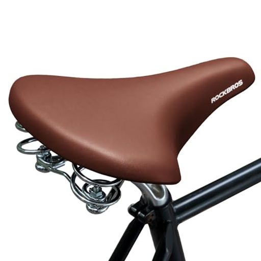 ROCKBROS 自転車 サドル 痛くない 衝撃吸収 サスペンション付き ソフトサドル 防水...