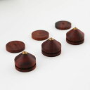 紫檀木HIFIオーディオ胆嚢免震足釘8pcs【川木】本棚スピーカー足場トランペット23mm【P251】