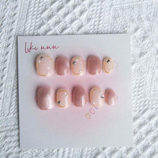 ネイルチップネイルチップ24枚入(10枚)ネイルチップショートネイル用品ロング春夏ラウンドチップ人気和..