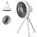 LASOLA卓上扇風機充電式扇風機キャンプ扇風機小型大風量【静音&LED夜灯&10000MAH電池】3段階風量調節上下風向調節LEDライト付き高性能壁掛けオフィス/寝室/キッチン/アウトドア/キャンプ用直…