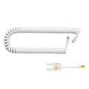 受話器用カールコード3M電話ケーブルRJ9電話延長ケーブル4極4芯RJ9カールコード式電話延長コードRJ9受話器用カールコードワイヤー受話器コードモジュラーケー...