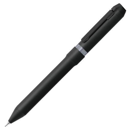 【シャーボNu】使いやすさを追求したツイスト式多機能ペン(黒赤インク+シャープ0.mm) 【特長】なめらかで書きやすいエマルジョンインク 【特長】使用中の機能が分かりやすい 【特長】シャープ芯を補充しやすい 【軸色の種類】2種類(ボール径0.5mm)