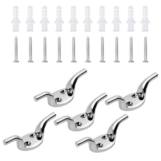 5セットブラインドアクセサリーフッククリートコードボートクリートフックカーテンクリートフック旗竿..