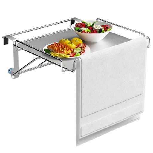 GAGUIUPキッチン作業台ハンギング折りたたみ式棚補助テーブル折りたたみ式タオルハンガー引き出し引掛..