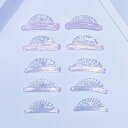 LIBEAUTY2024新しいまつ毛パーマパッドセルフ粘着性睫パーマロッド、極度の柔らかいまつげリフトシールド10枚入り/5サイズかわいい貝の真珠の形DIYのまつげパーマロッド