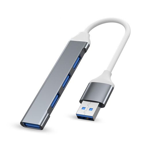 WowssyoUSBハブ3.0スプリッタ4-in-1USBアダプタ3.0ドッキングステーションMacBookProWindowsラップトップおよびUSBポートを持つ他のデバイス用-グレー