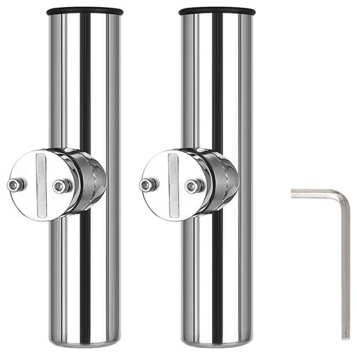 Amarine-madeステンレス製クランプオンロッドホルダー船ロッドホルダー六角レンチ付き2点セット