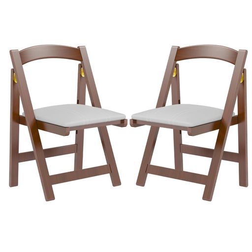 天然木製折りたたみ椅子北欧風デザイン・クッション付き座面・簡単収納・家庭/オフィス/アウトドアイベ..